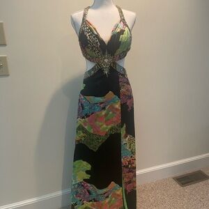 NV Couture Colorful Sexy Prom Dress